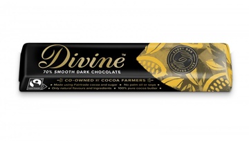 Čokoládová tyčinka hořká Divine 35 g